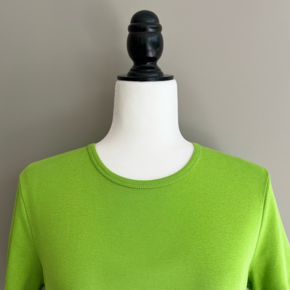 Jones New York Sport apple green T shirt cotton - Picture 2 of 4